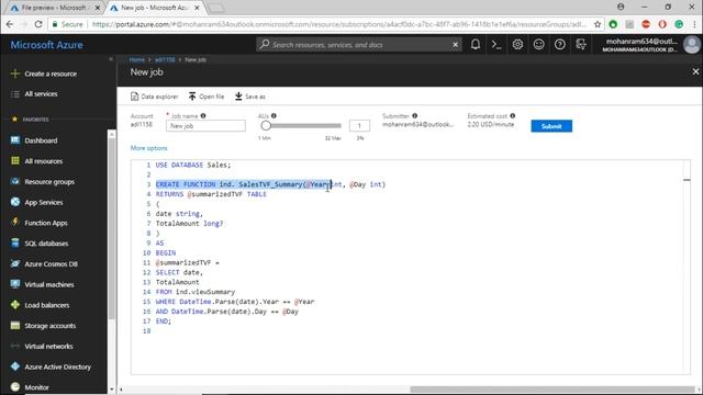 Create a Table Valued Function смотреть онлайн