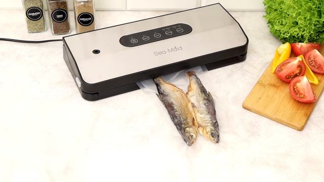 Обзор вакуумного упаковщика для продуктов Sea-maid GN-2098. Вакуумация рыбы. Бытовой вакууматор. смотреть онлайн