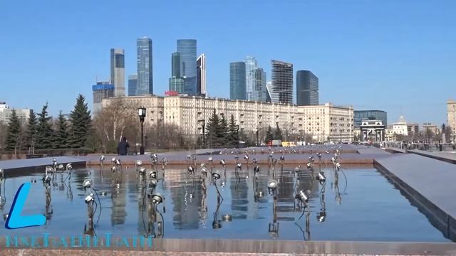 Подготовка фонтанов к летнему сезону на Поклонной горе смотреть онлайн
