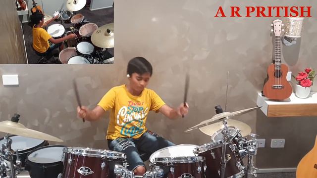 Adiye Manam Nilluna| Neengal kettavai |SPB | Ilaiyaraja | Drum Cover |11 years old |A R Pritish 202 смотреть онлайн