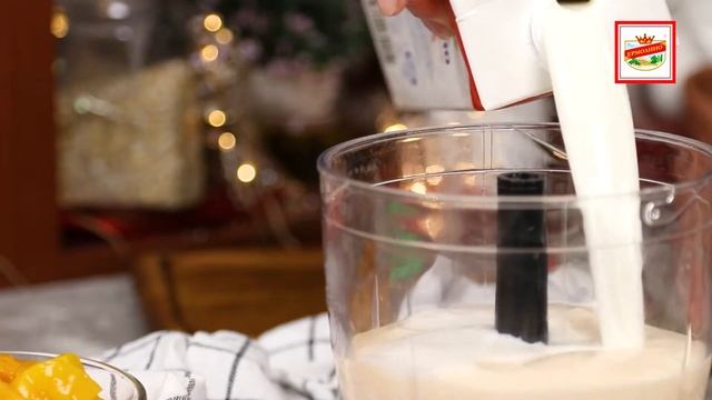 Молочный коктейль с персиком и клубникой | ПРОДУКТЫ ЕРМОЛИНО – Вкусные рецепты смотреть онлайн