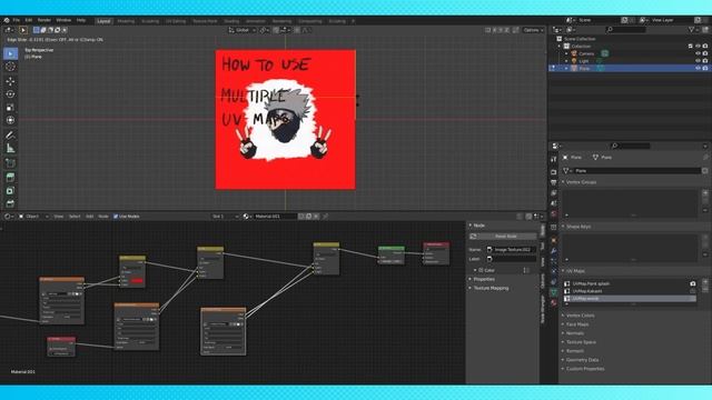 Texturing with Multiple UV Maps [In Blender] смотреть онлайн