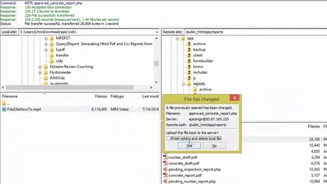 How to Edit files in FileZilla and get URL смотреть онлайн