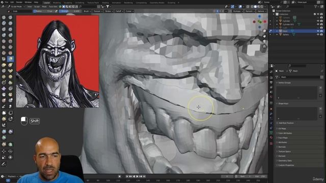 5. Making The Teeth And Tongue