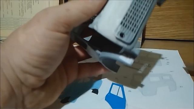 Кабина для МАЗ 5549 из бумаги Cabin For MAZ 5549 From Paper