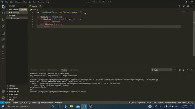 Fizzbuzz Python Program Solution смотреть онлайн