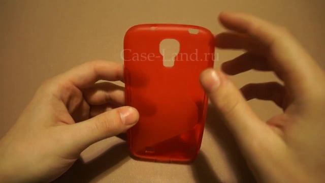 Красный силиконовый чехол для Samsung Galaxy S4 смотреть онлайн
