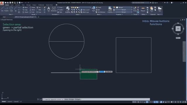 AutoCAD Tutorial for Beginner | Intro | Keys | смотреть онлайн