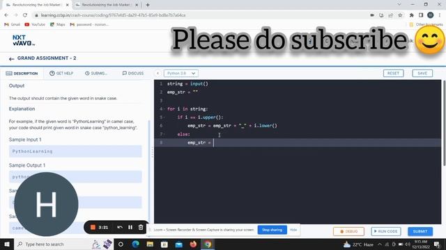 Grand assignment -2...Case conversion...#nxtwave #viral #codingpractice смотреть онлайн