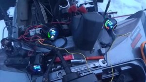 Установка датчиков давления масла и температуры масла + вольтметр на квадроцикл CFMOTO X8