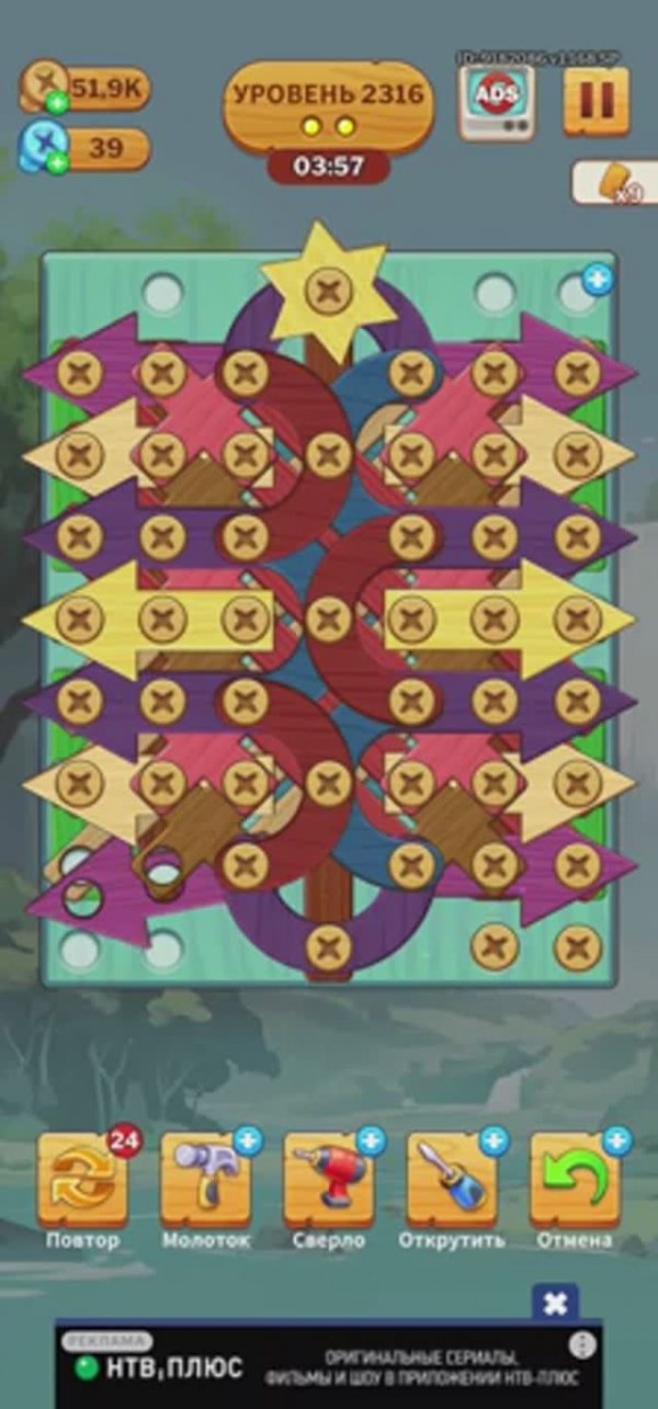 2316 level_screw puzzle (falcon)_Screen_Recording_20240911_033955_Screw Puzzle