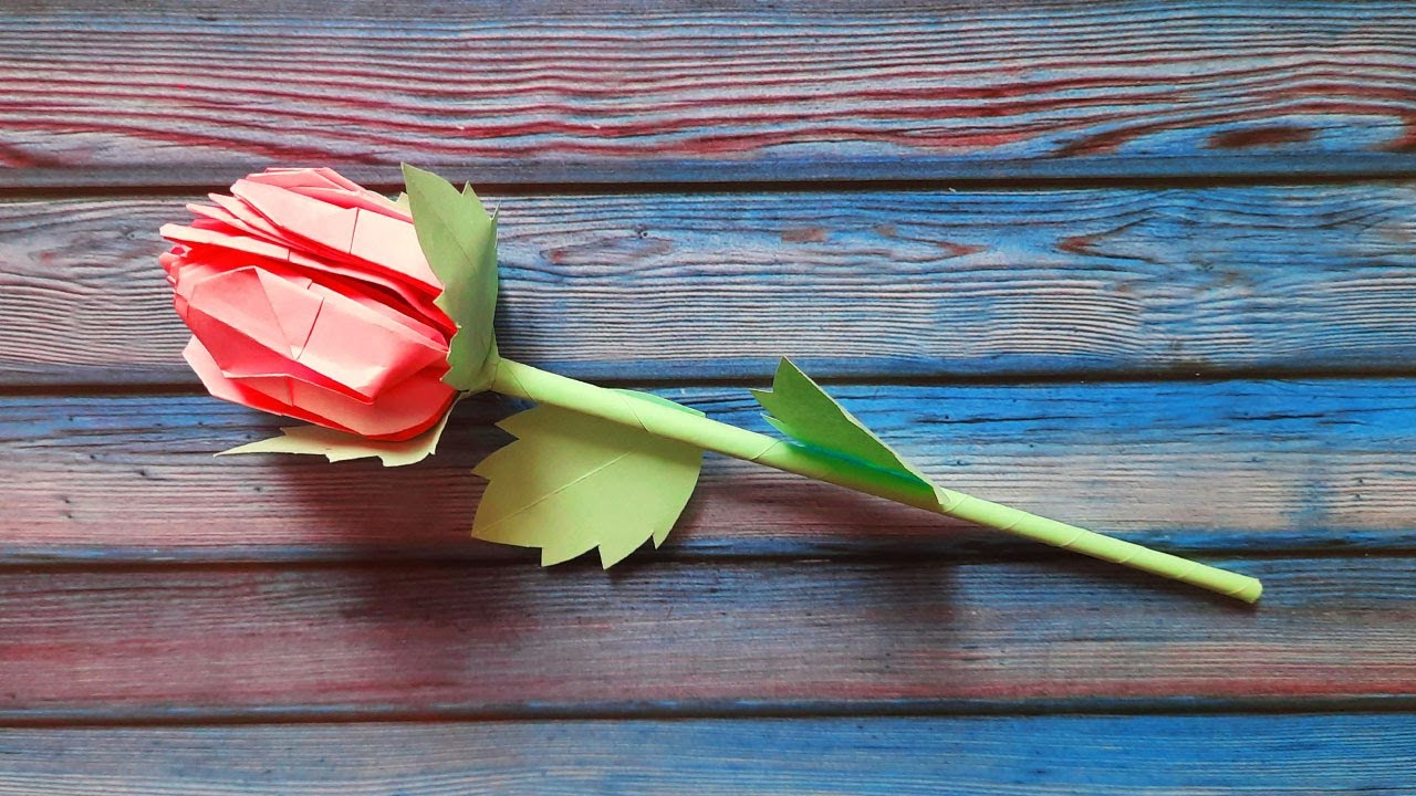 Как сделать розы из бумаги. Розы из бумаги за 5 минут смотреть онлайн