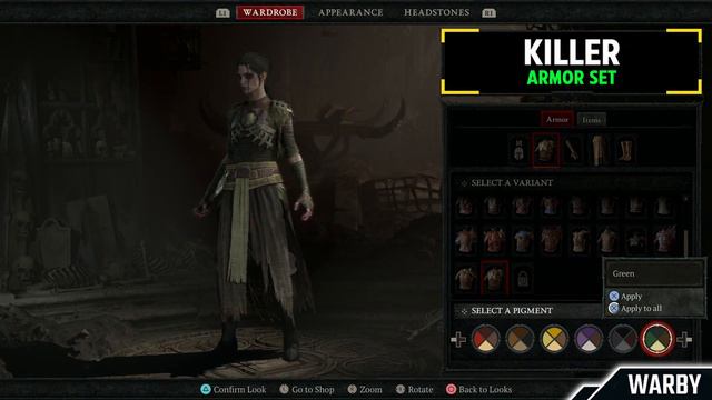 ALL Necromancer Transmog Armor Sets & All Color Variants - Diablo 4