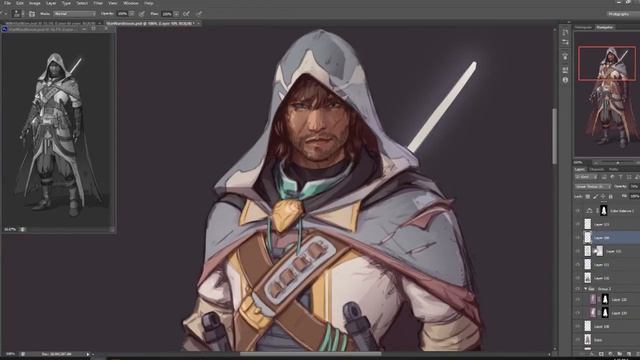 Character process (sketch to render) смотреть онлайн