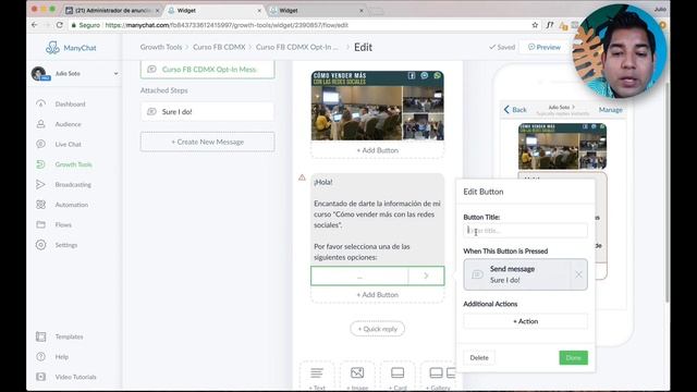 Crear código JSON para tu anuncio de Facebook con Manychat смотреть онлайн