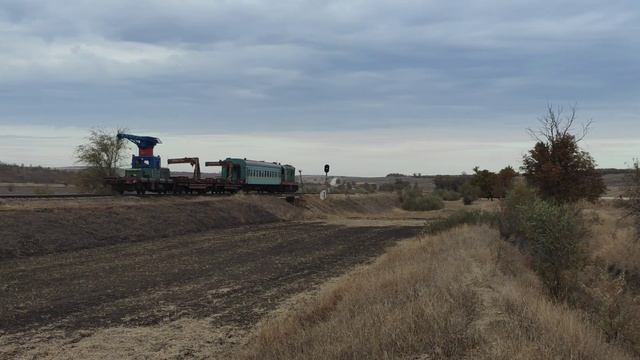 Тепловоз ЧМЭ3-4514 на перегоне Чадыр-Лунга - Кульма смотреть онлайн
