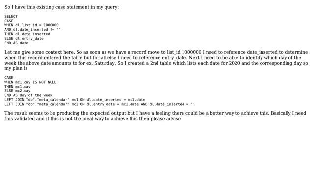MySQL determine day of week when working with multiple date fields смотреть онлайн