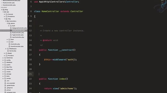 Laravel - Create Blog and Admin Panel | Middleware and Redirect for Admin Side #23 смотреть онлайн