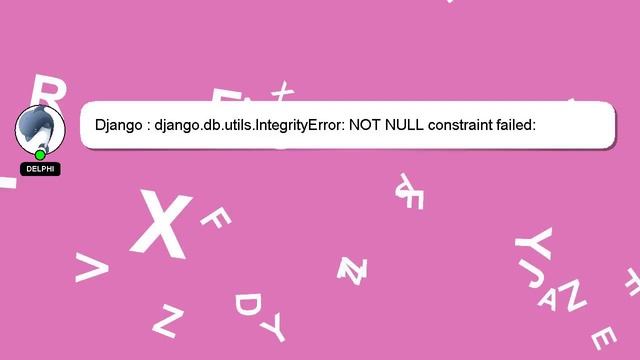 Django : django.db.utils.IntegrityError: NOT NULL constraint failed: unesco_site.category_id смотреть онлайн