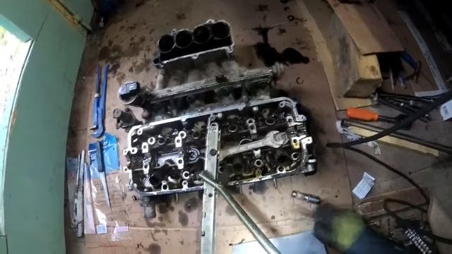 Ремонт ГБЦ F23A рассухаривание клапанов, притирка, засухаривание, замена маслосъемных сальников смотреть онлайн