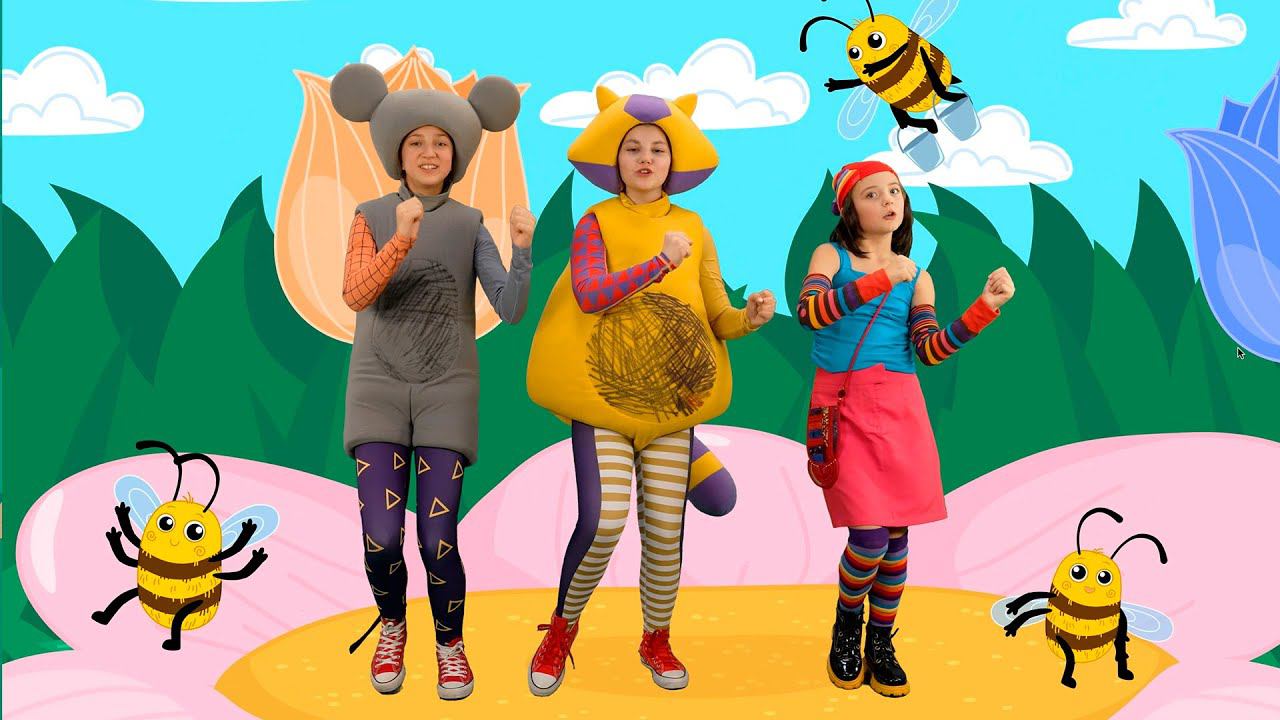 Учим Голоса Животных - Кукутики и Любаша Зебра в клеточку - Песенка для самых маленьких смотреть онлайн