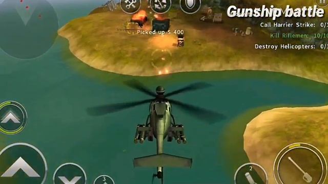 Gunship Battle game play || Military helicopter pilot training || destroying enemies fire смотреть онлайн