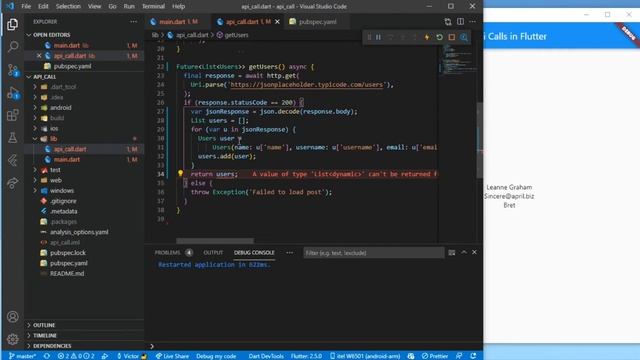 Display List from API - Flutter tutorial 2022 смотреть онлайн