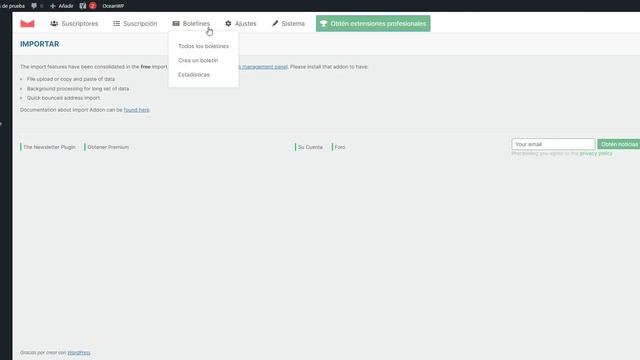 Como crear un NEWSLETTER en WORDPRESS - Fácil y GRATIS y en pocos pasos смотреть онлайн
