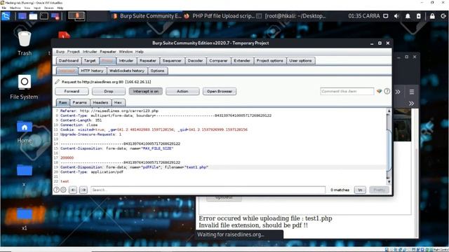 Bypass File Upload - Burpsuite смотреть онлайн
