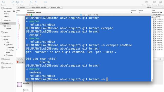 Git: Renaming remote and local branches смотреть онлайн