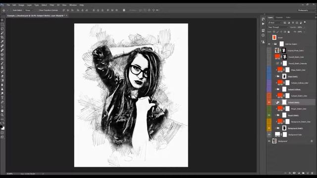Felt Pen Sketch Photoshop Action Tutorial смотреть онлайн