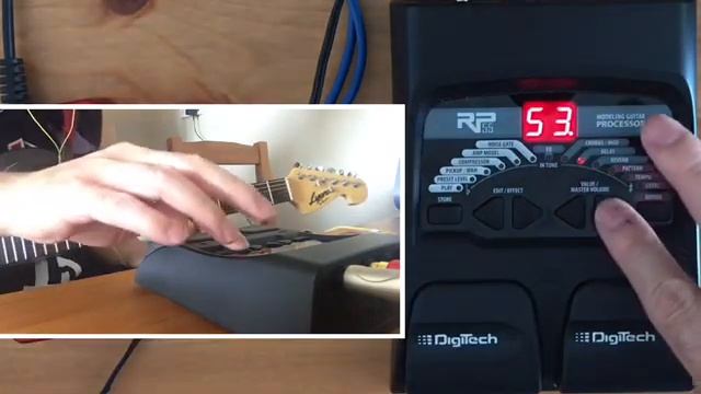 Digitech RP55 tutorial on how to edit delay and reverb settings смотреть онлайн