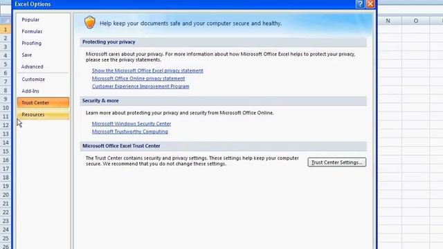 How to Enable Macros in Excel 2007 смотреть онлайн