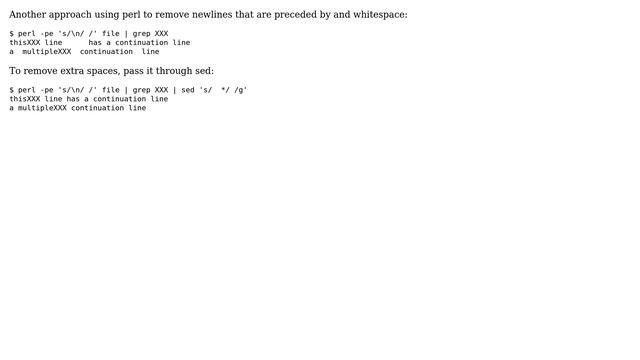 Unix & Linux: grep with continuation lines (7 Solutions!!) смотреть онлайн