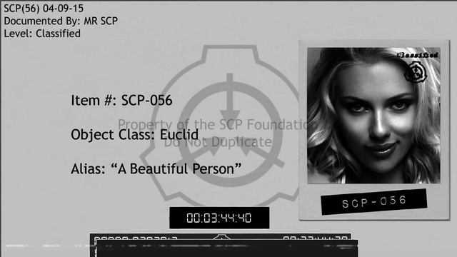 SCP-056 - A Beautiful Person смотреть онлайн
