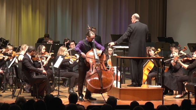 Andrés Martín, Concerto for Double Bass No. 1, mvt. II and III смотреть онлайн