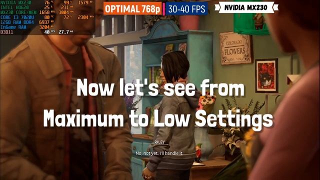 Life is Strange True Colors on Nvidia MX230 (12GB RAM | Core i3 7020u) смотреть онлайн