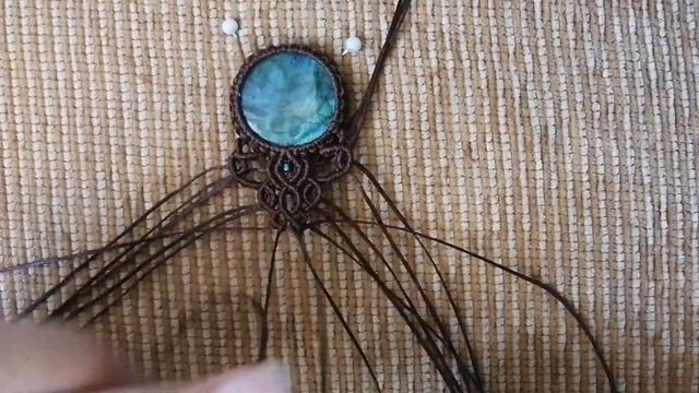 Macrame pendant Stone Tutorial Labradorite Pendant Macrame Necklace Tutorial смотреть онлайн