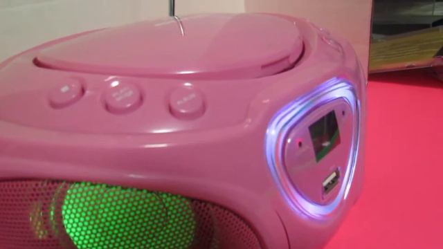 Auna Pink CD Player, Boombox AM/FM Radio смотреть онлайн