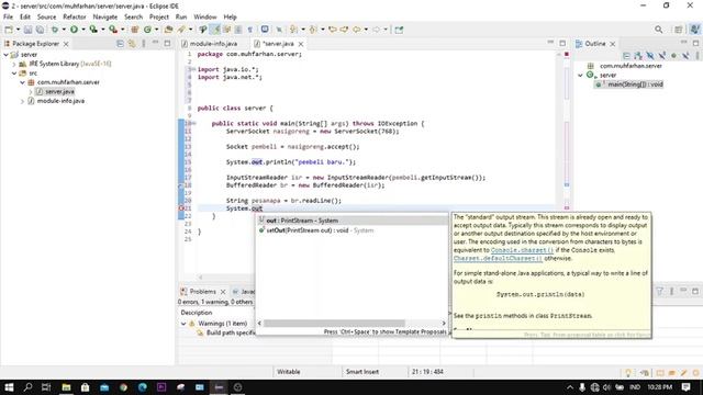 CARA MEMBUAT SOCKET JAVA (LOCAL HOST) MEMAKAI ECLIPSE смотреть онлайн