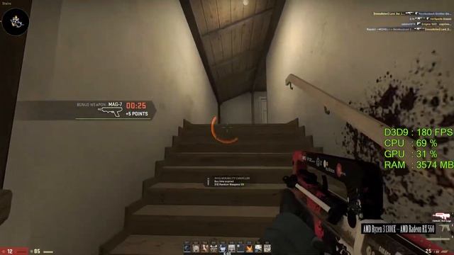 AMD Radeon RX 560 -- AMD Ryzen 3 1300X -- Counter Strike Global Offensive CSGO FPS Test All Low смотреть онлайн