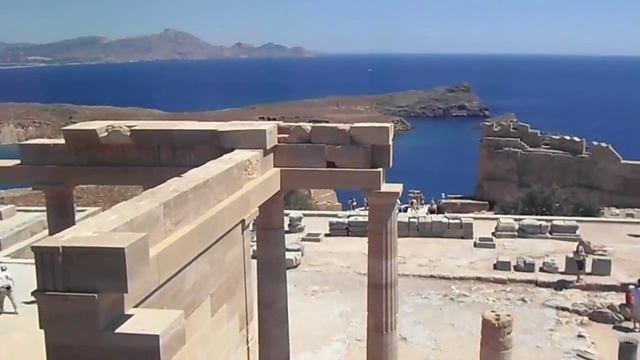 Lindos Of Rhodes And Ancient Acropolis Of Lindos.