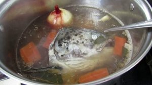 Уха из головы лосося