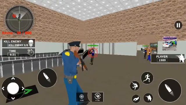 level 2 under police mode in Grand gangster crime city war: Gangster crime games. смотреть онлайн