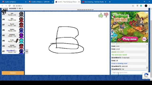 Playing Skribbl.io online with strangers/24/7 Stream смотреть онлайн