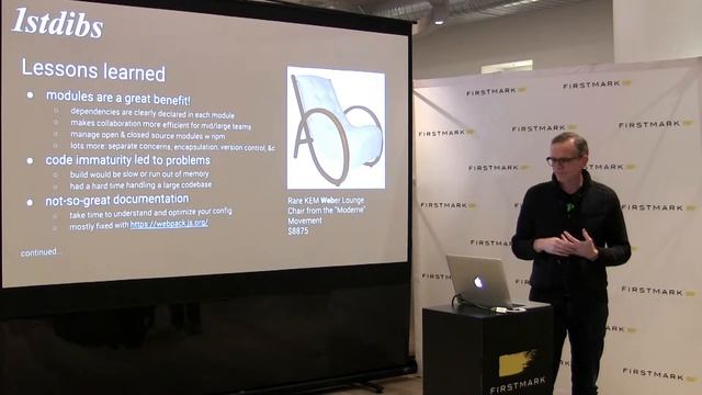 Webpack Before it Was Cool - Lessons Learned // Tim Whidden, 1stdibs [FirstMark's Code Driven] смотреть онлайн