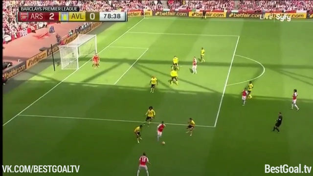 Арсенал 4:0 Астон Вилла. Обзор матча и видео голов смотреть онлайн