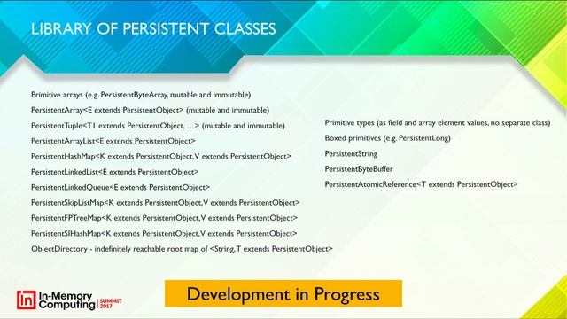 In Persistent Memory Computing with Java - IMC Summit North America 2017 смотреть онлайн