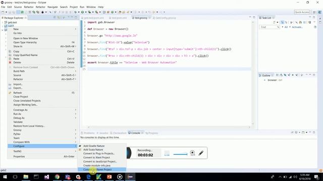 Kick start Web UI Automation with Geb смотреть онлайн
