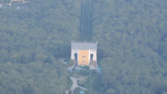 КРЫМ. Уникальное видео, работа канатной дороги. смотреть онлайн
